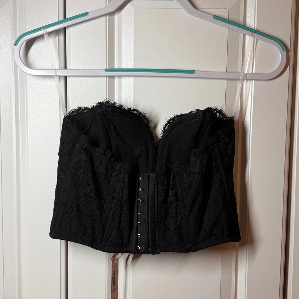 Victoria's Secret Black Lace Corset Top - Picture 3 of 4